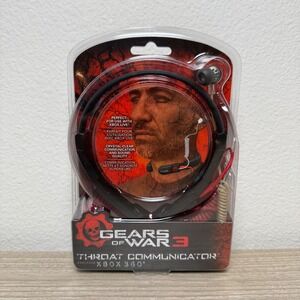 Mad Catz Gears Of War 3 Throat Communicator Headset Xbox 360 NEW Sealed